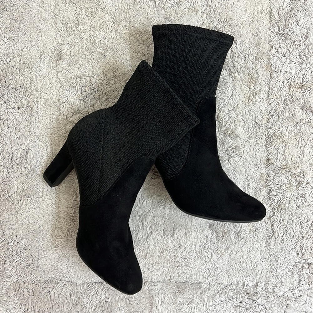 IMPO ankle sock bootie with heel